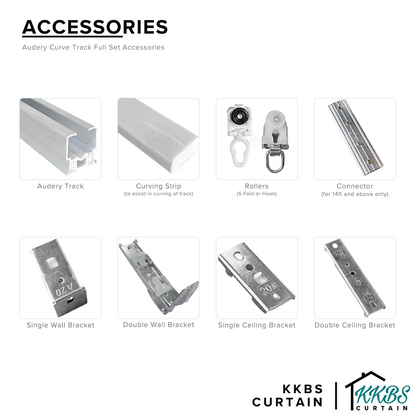 Audery Bendable Curve Curtain Track