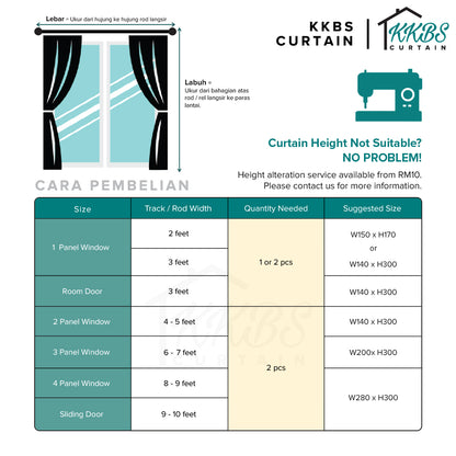 Lareefa 85-95% Blackout Curtain Ready Made (Page 2)