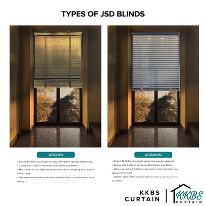 Calixto 50mm Wooden Blinds Custom Made