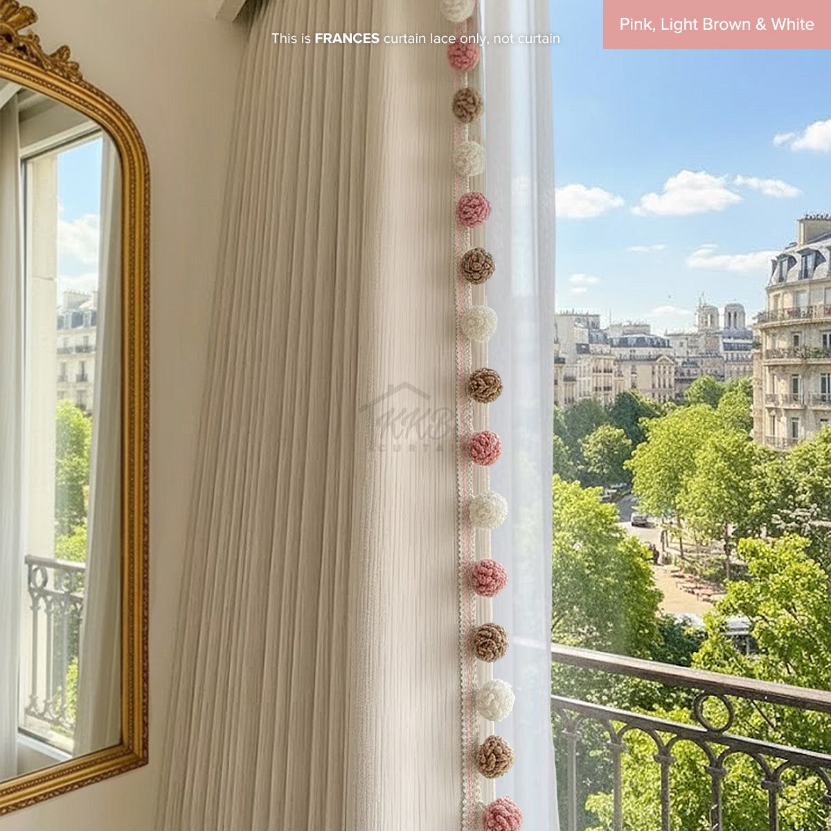Frances Curtain Laces Cut by Metre