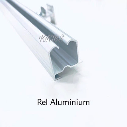 Traludy Aluminium Curtain Rail/ Track Triple Complete Set