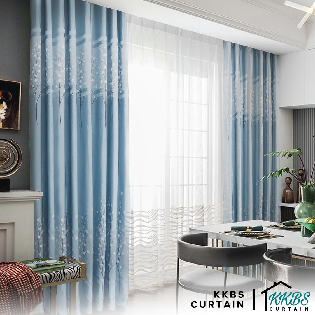 [BUY 1 FREE 1]  Lavinia Semi Blackout Curtain Ready Made