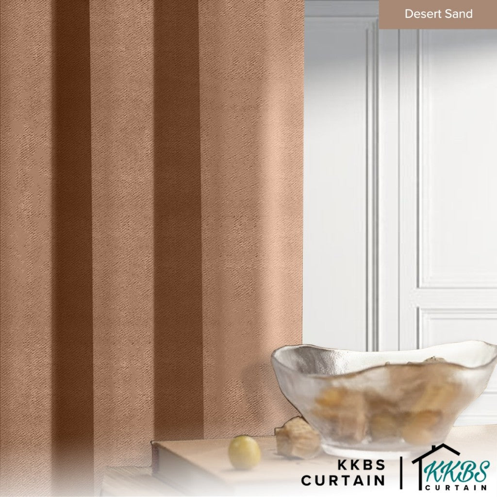 Melina 90-98% Blackout Curtain Ready Made Hook &amp; Eyelet - Std Width