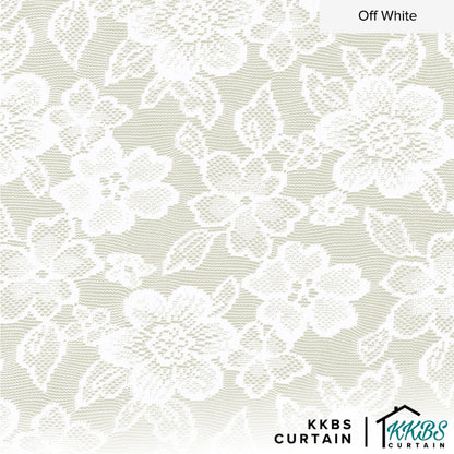 Camelia Lace Sheer Curtain Ready Made