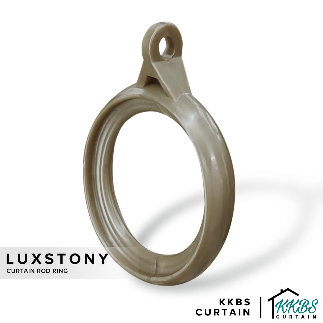 Luxstony Curtain Rod Ring Khaki Brown